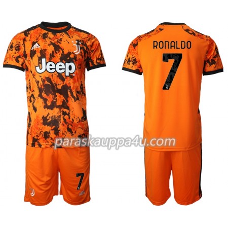 Juventus Cristiano Ronaldo 7 Lasten Kolmaspelipaita 2020-2021 Lyhythihainen (+ shortsit)